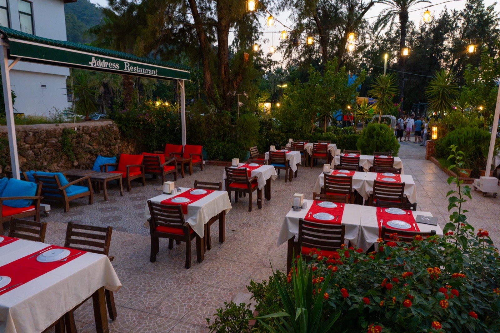Address Fethiye masa düzeni